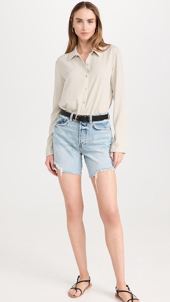 Reformation Raye Mid Rise Baggy Shorts | Shopbop Product Image