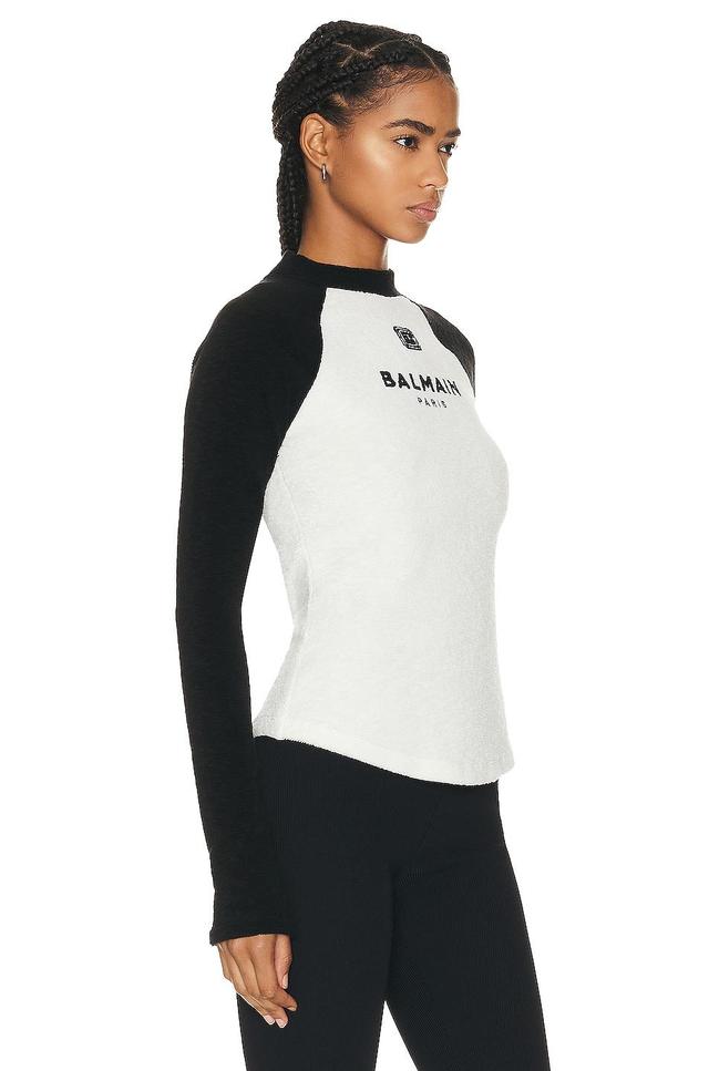 BALMAIN Raglan Jersey Pullover White. (also in ). Product Image