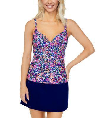 Women's Gemini Printed Push-Up Tankini Top, Created for Macy's Product Image