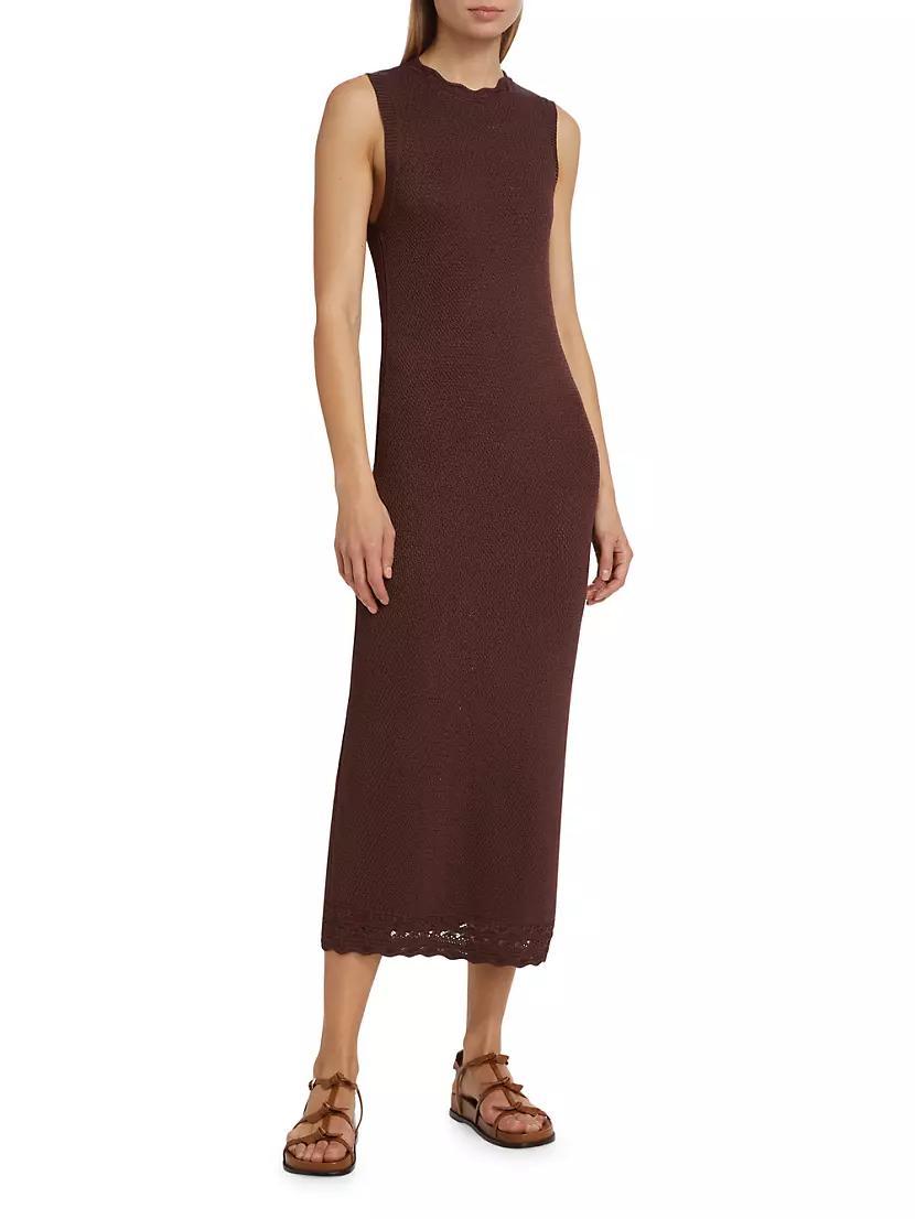 Pointelle Knit Maxi Dress Product Image