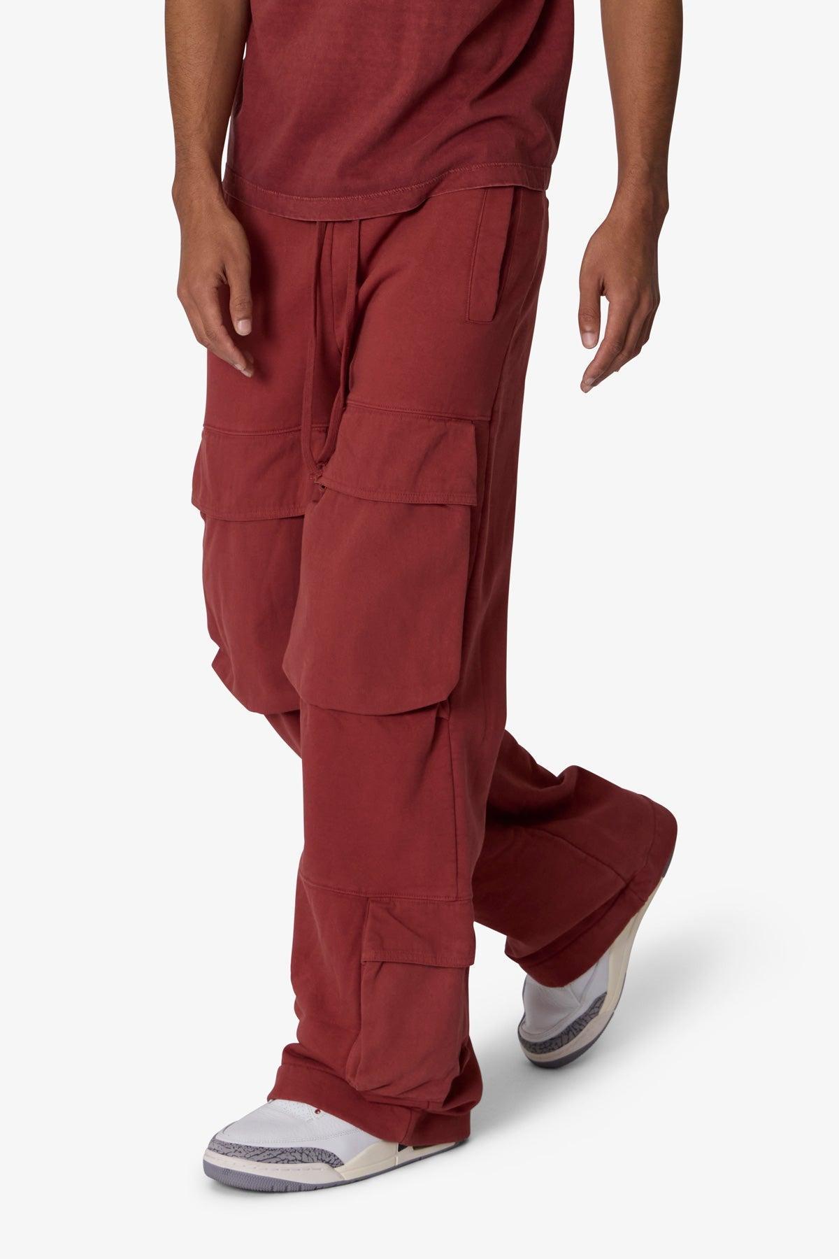 Front Cargo Sweatpants - Rust Product Image