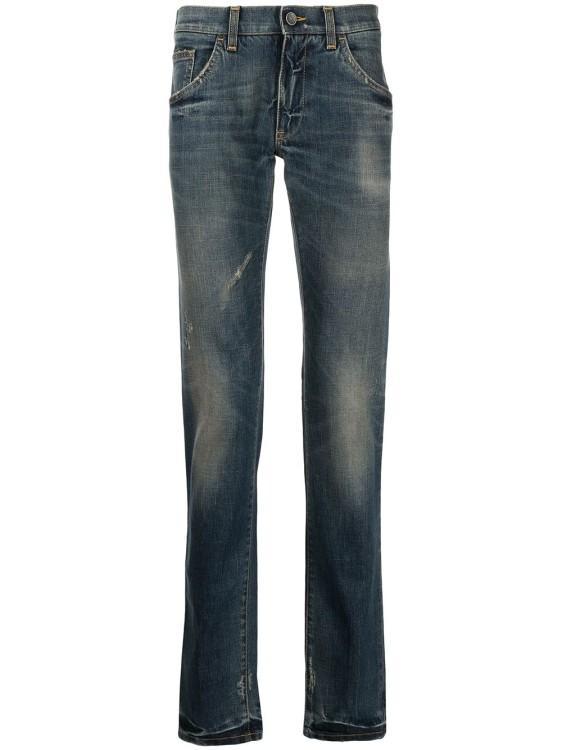 Light-wash Slim-fit Jeans In Light Blue Product Image