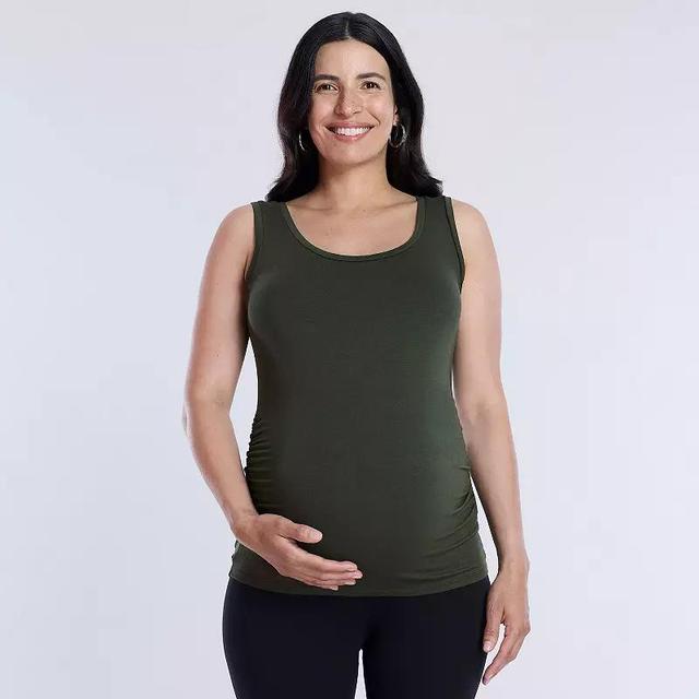 Maternity Motherhood Side Ruched Tank, Womens Product Image