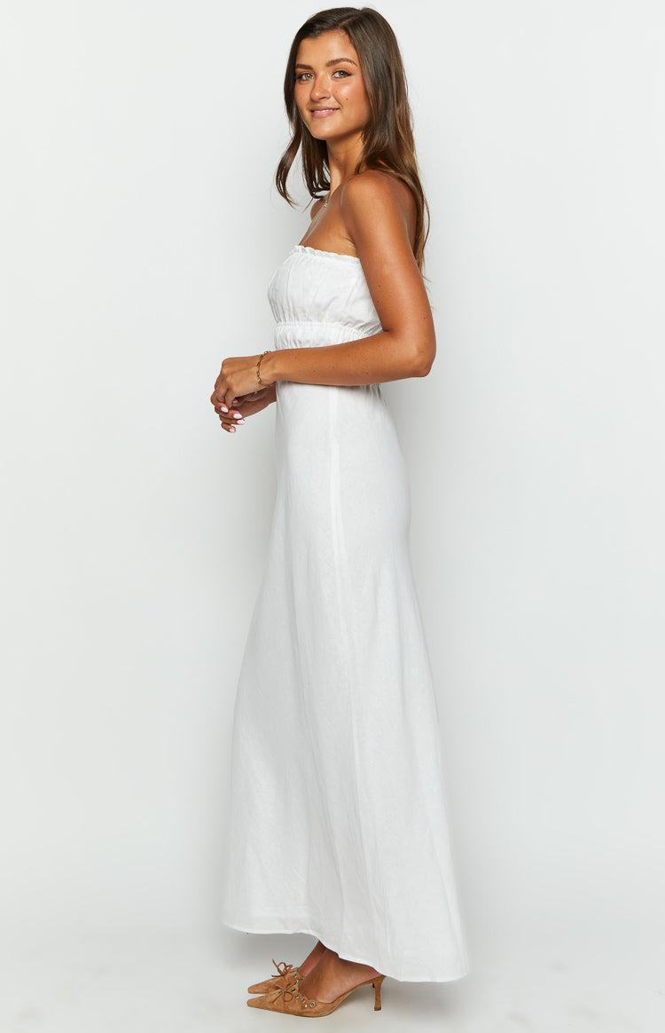 Charlotte White Strapless Maxi Dress Product Image