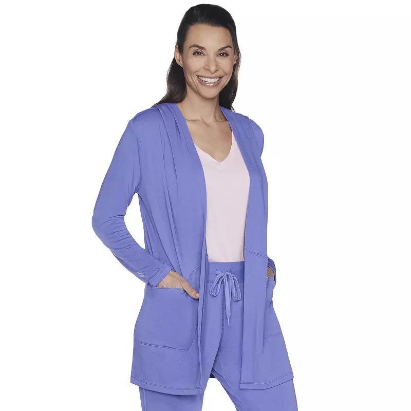 Womens Skechers SKECHLUXE Restful Hooded Cardigan Product Image