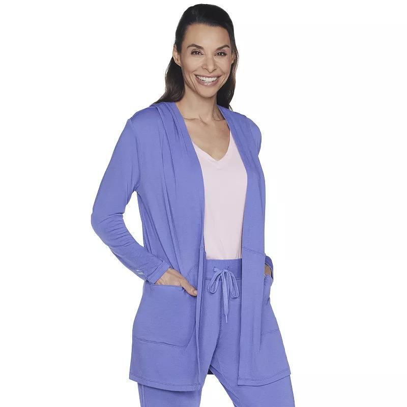 Womens Skechers SKECHLUXE Restful Hooded Cardigan Product Image