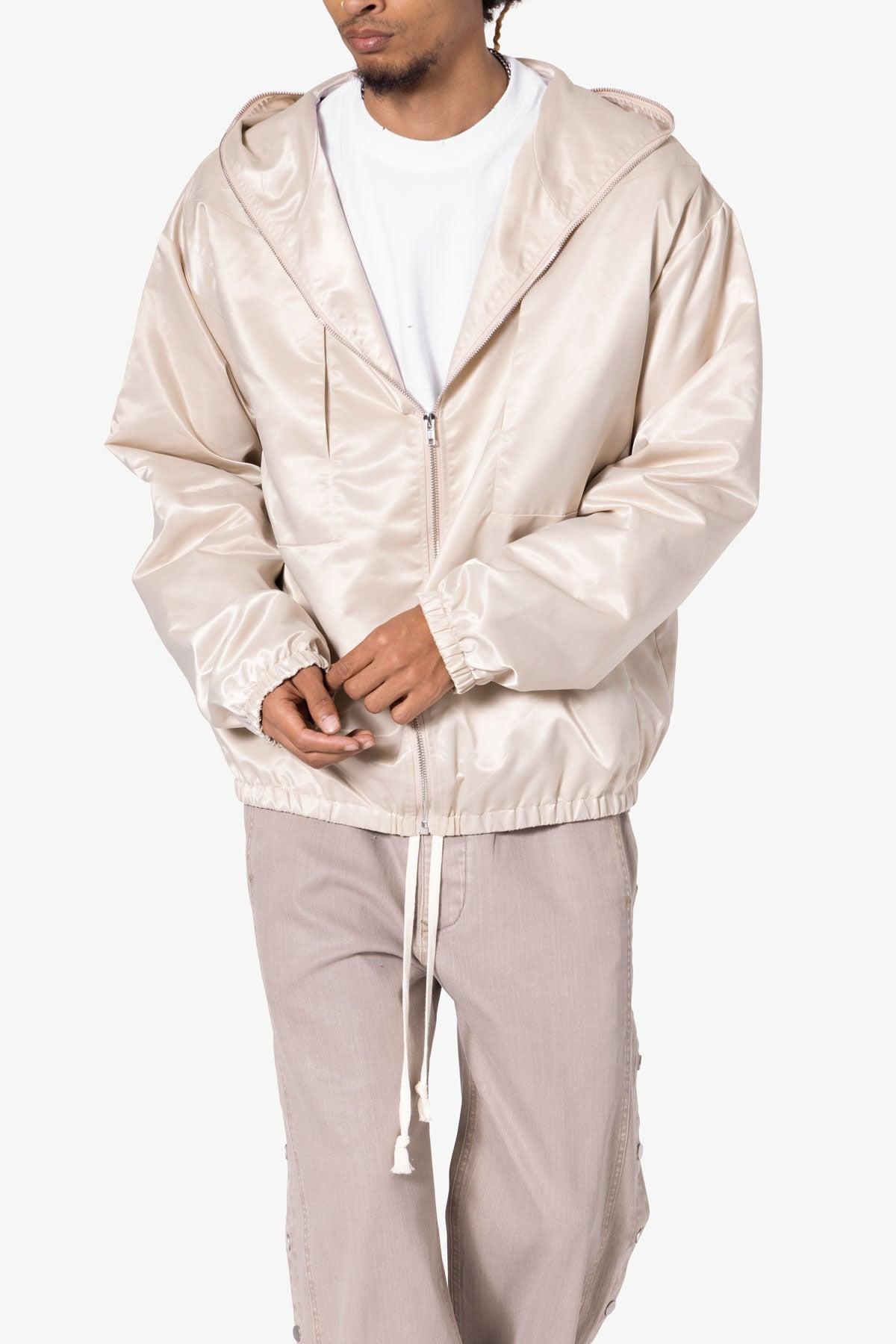 Full Zip Paneled Fight Jacket - Stone Product Image