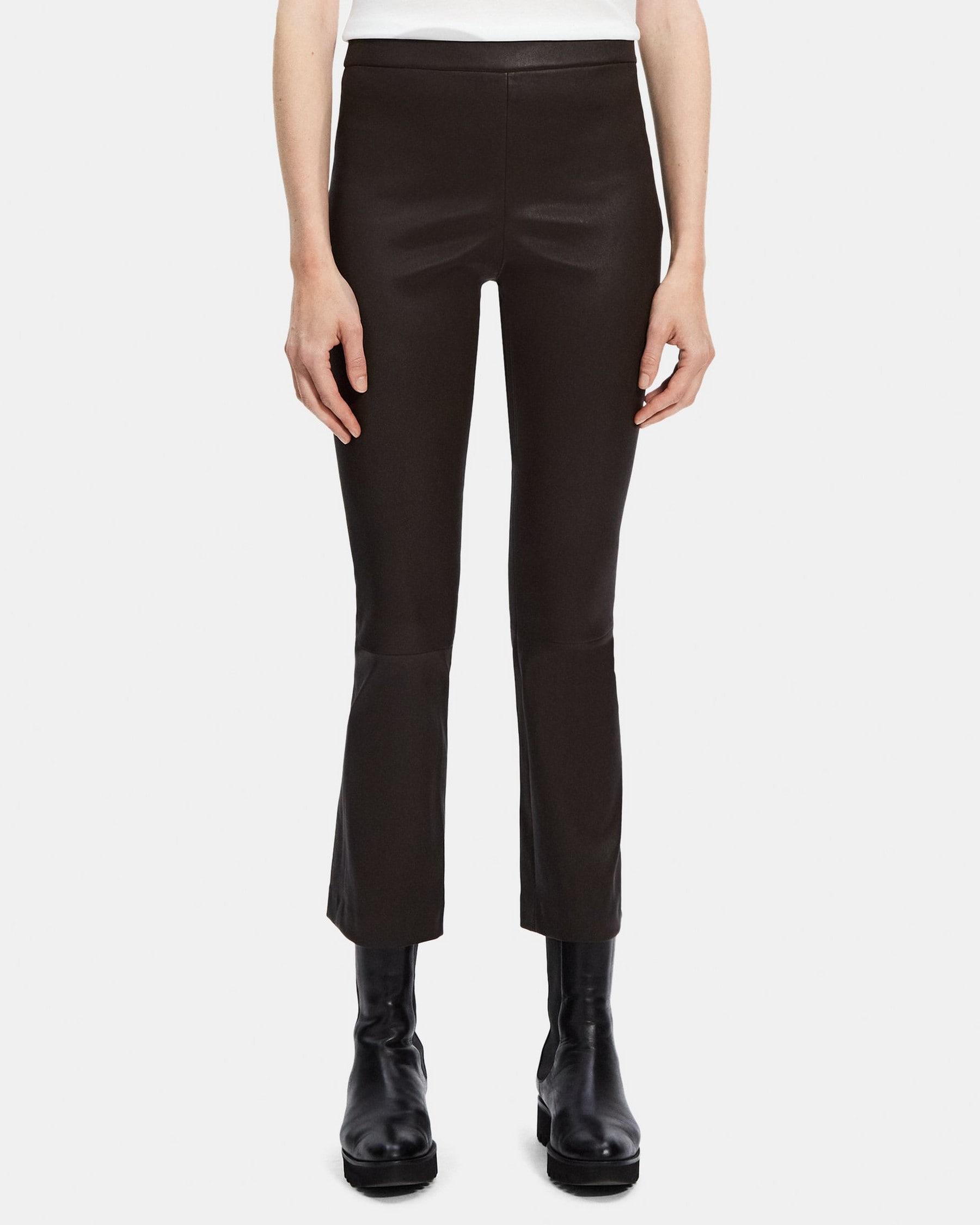 Slim Kick Pant in Leather Product Image