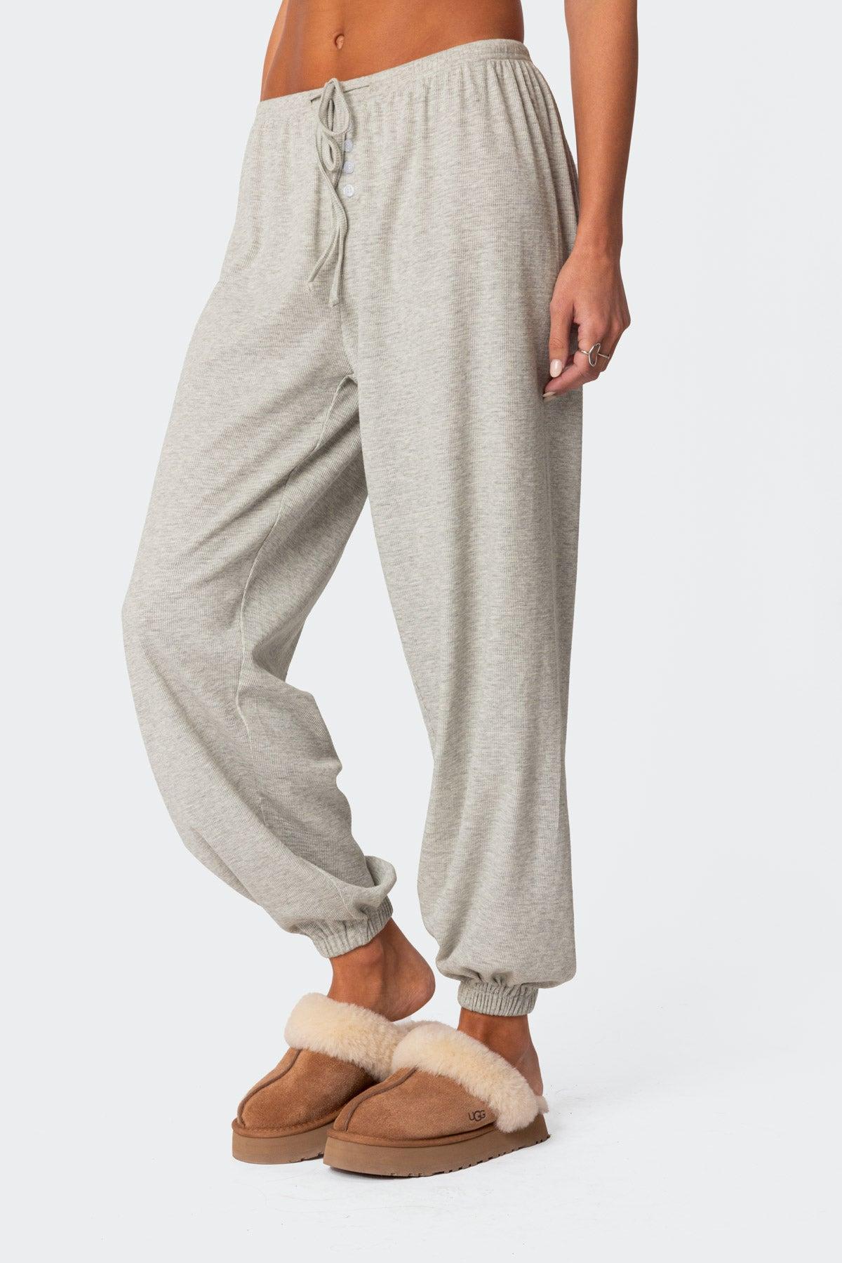 Rosanna Waffle Pajama Sweatpants Product Image