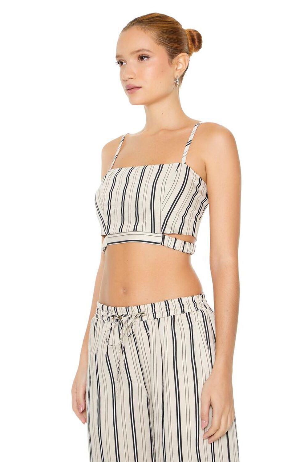 Striped Cutout Cropped Cami | Forever 21 Product Image