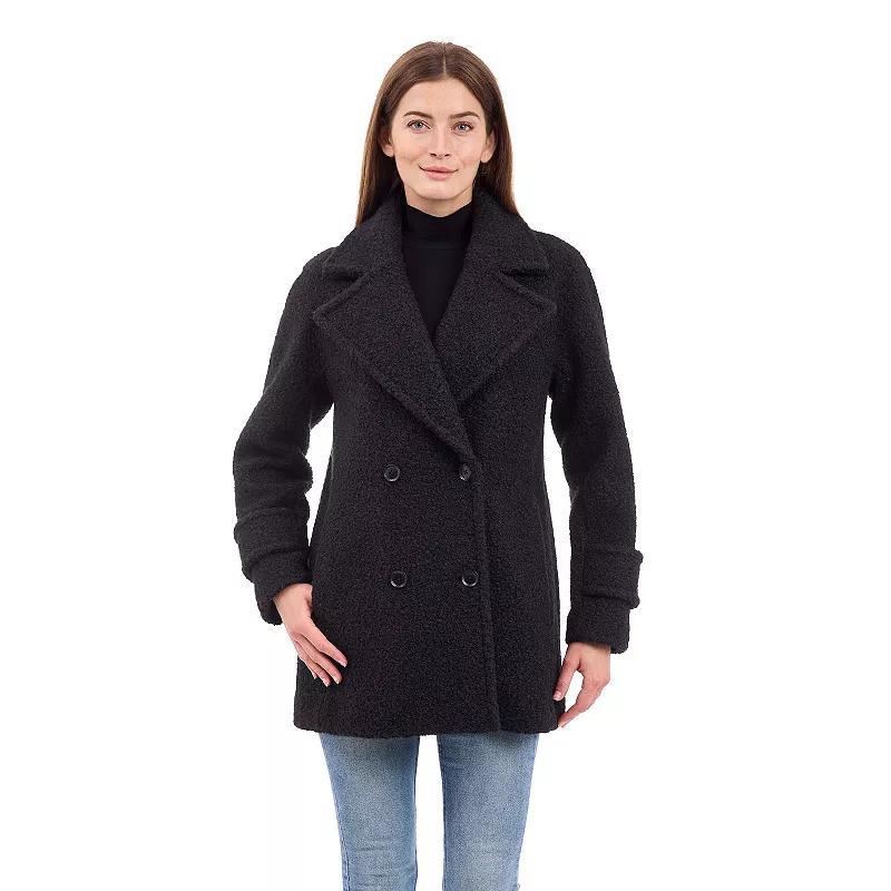 Womens BCBGeneration Double-Breasted Faux Wool Coat Product Image