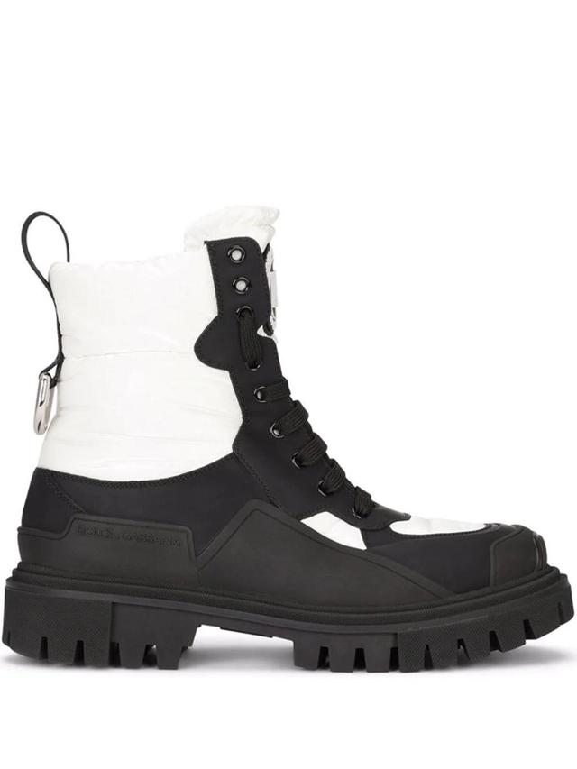 DOLCE & GABBANA Chunky Sole Ankle Boots In Nero Product Image