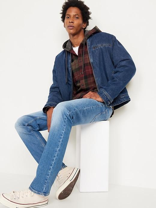 Hooded Flannel Shirt Product Image