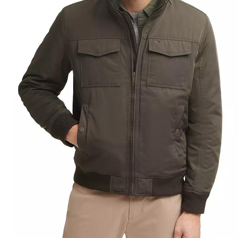 Mens Dockers 2-Pocket Bomber Jacket Green Product Image