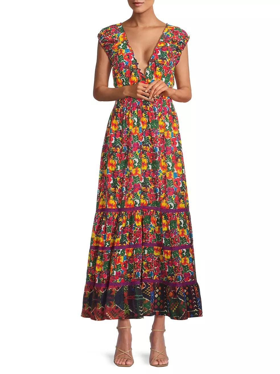 Hilda Floral Tiered Maxi Dress Product Image