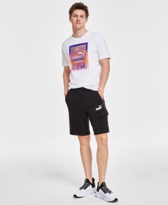 Puma Summer Nights T-Shirt & French Terry Fleece 10 Cargo Shorts Product Image