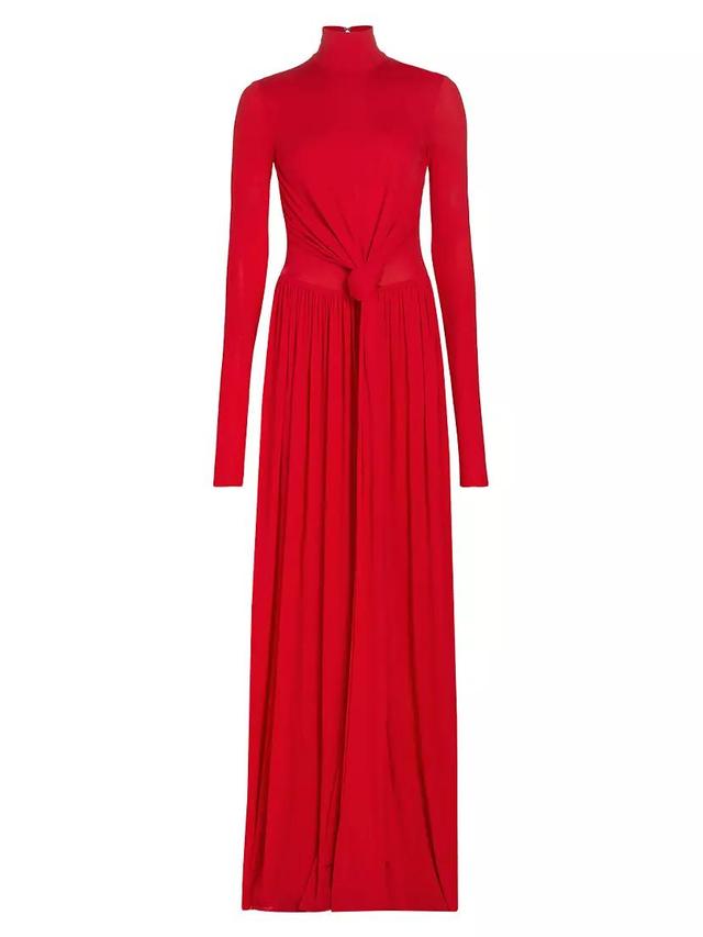 Knotted Turtleneck Maxi Dress Product Image