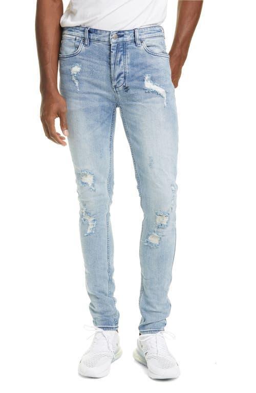 Ksubi Van Winkle Skinny Jean in Trashed Dream - Denim Light. Size 31 (also in ). Product Image