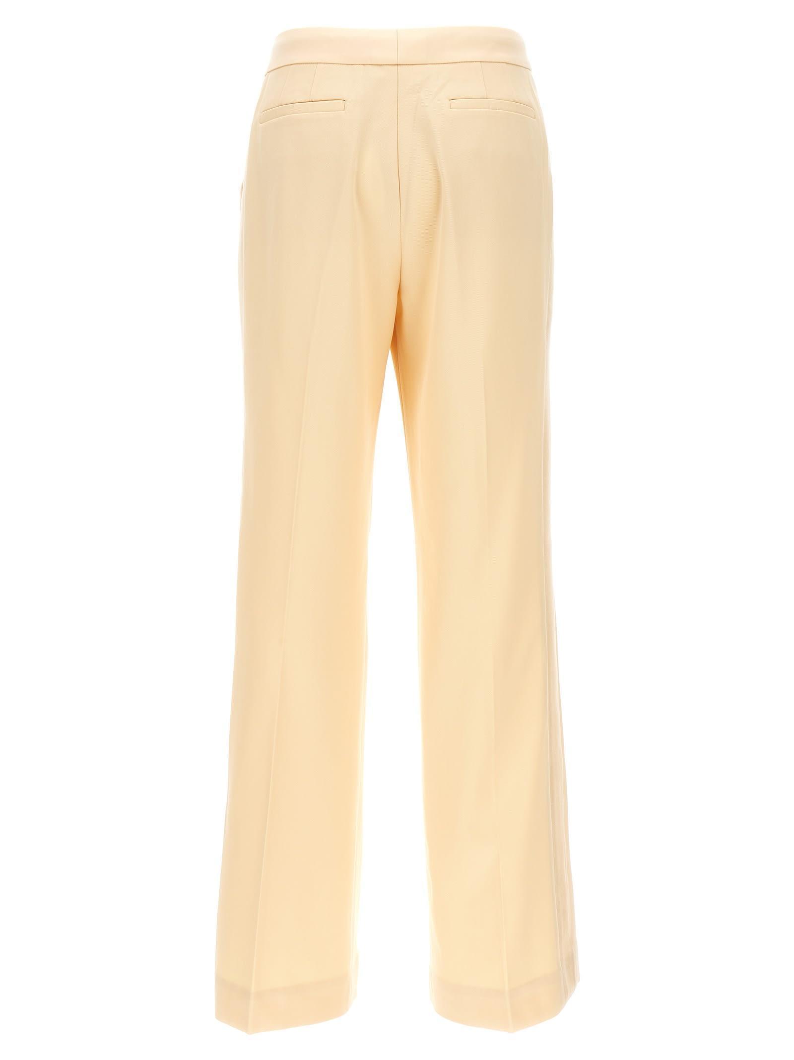 Illustration Straight Tux Pants In Beige Product Image