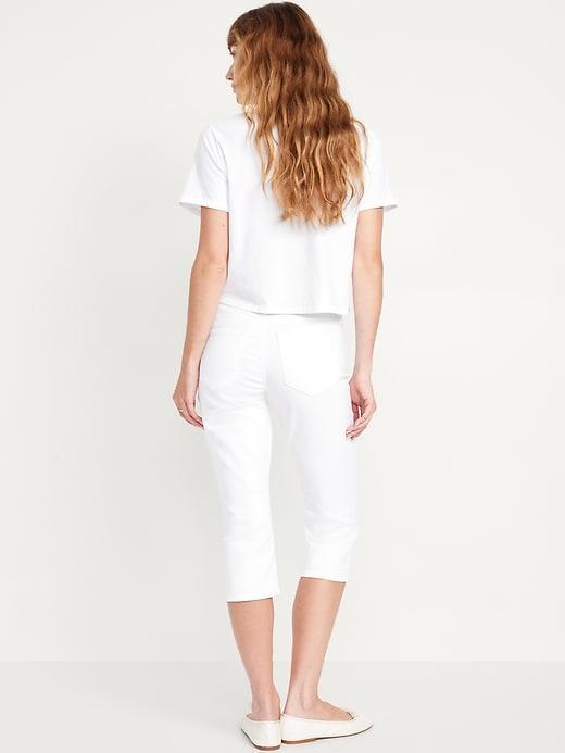 Mid-Rise Wow Capri Jeans Product Image