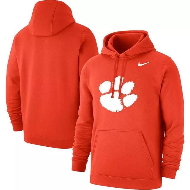 Mens Nike Clemson Tigers Logo Club Pullover Hoodie Product Image