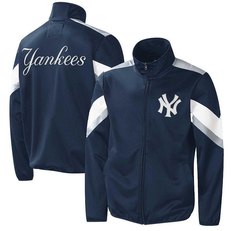 Mens G-III Sports by Carl Banks New York Yankees Earned Run Full-Zip Jacket Blue Product Image