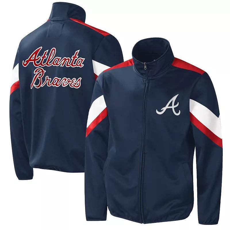 Mens G-III Sports by Carl Banks Atlanta Braves Earned Run Full-Zip Jacket Blue Product Image