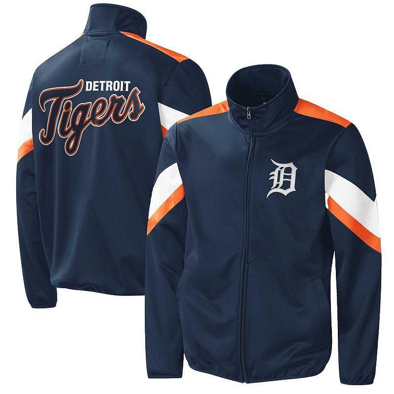 Mens G-III Sports by Carl Banks Detroit Tigers Earned Run Full-Zip Jacket Blue Product Image