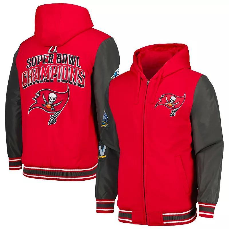 Mens G-III Sports by Carl Banks /Pewter Tampa Bay Buccaneers Player Option Full-Zip Hoodie Product Image