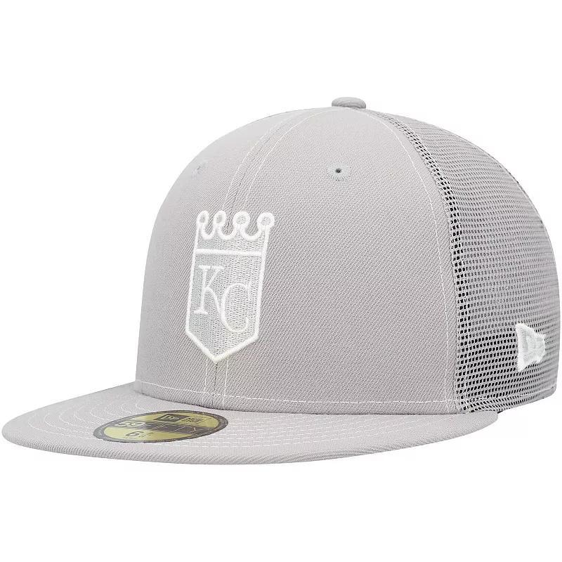 Mens New Era Gray Kansas City Royals 2023 On-Field Batting Practice 59FIFTY Fitted Hat Product Image