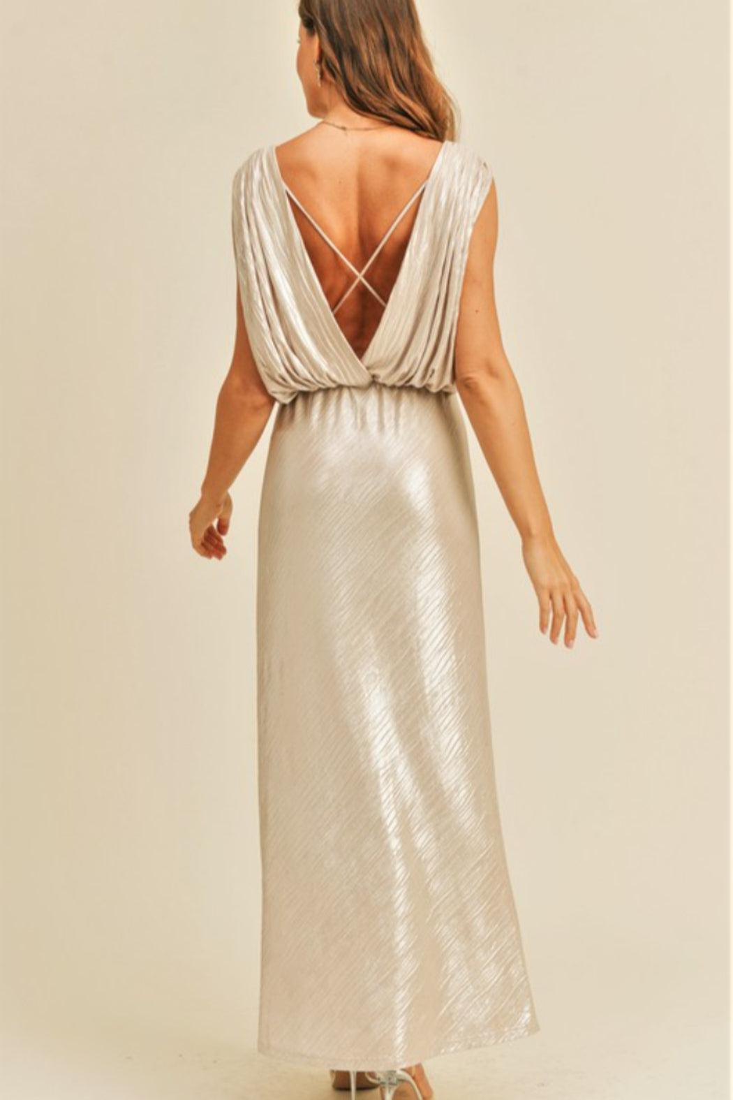 Shimmer Maxi Dress Female Product Image