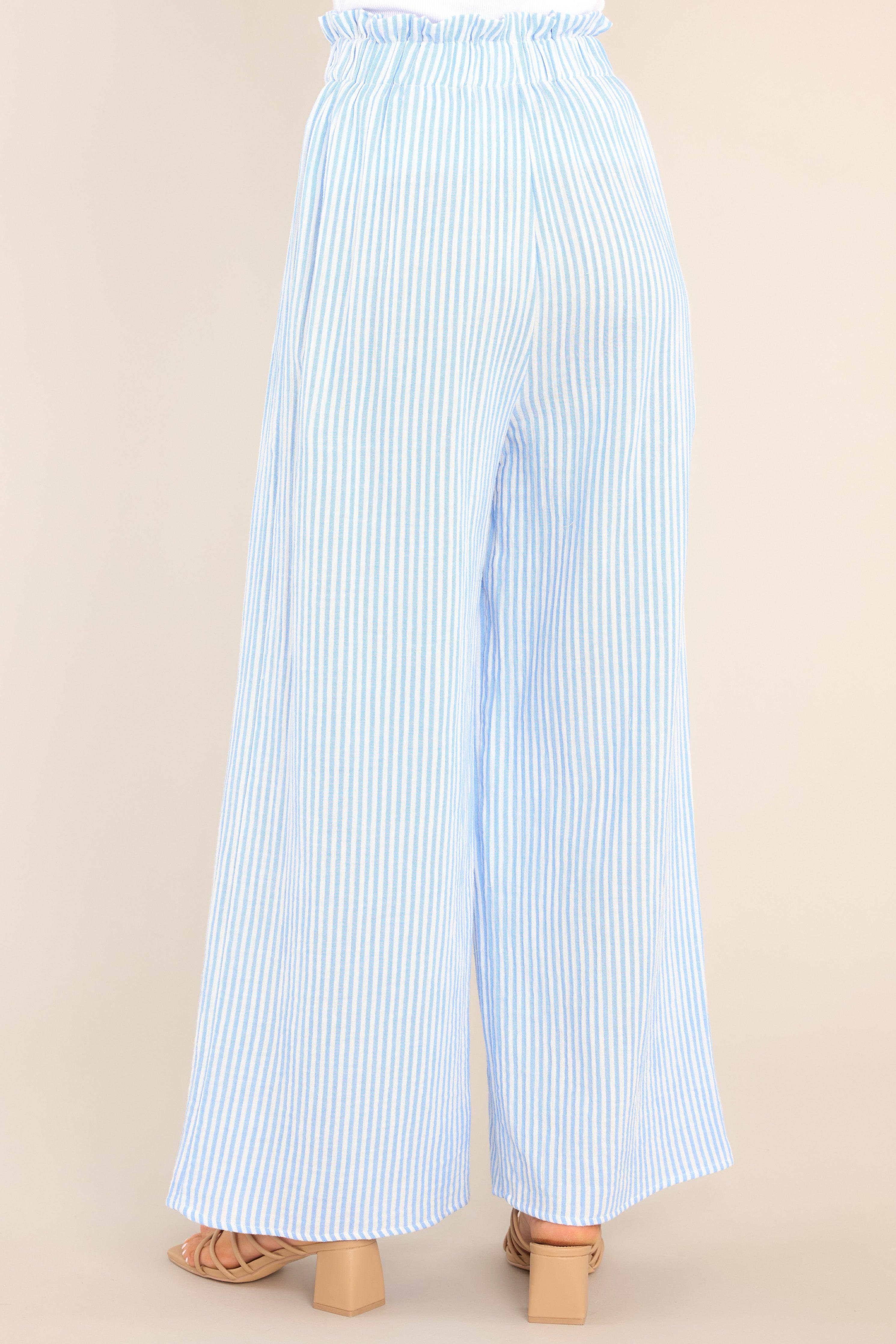 Don’t Call it a Comeback Blue & White Striped Pants product image