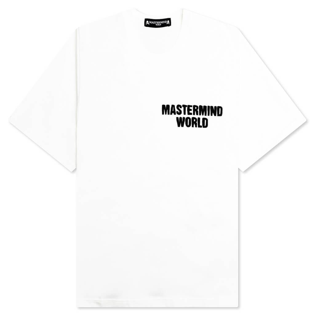 Spray Paint Knit T-Shirt - White Male Product Image