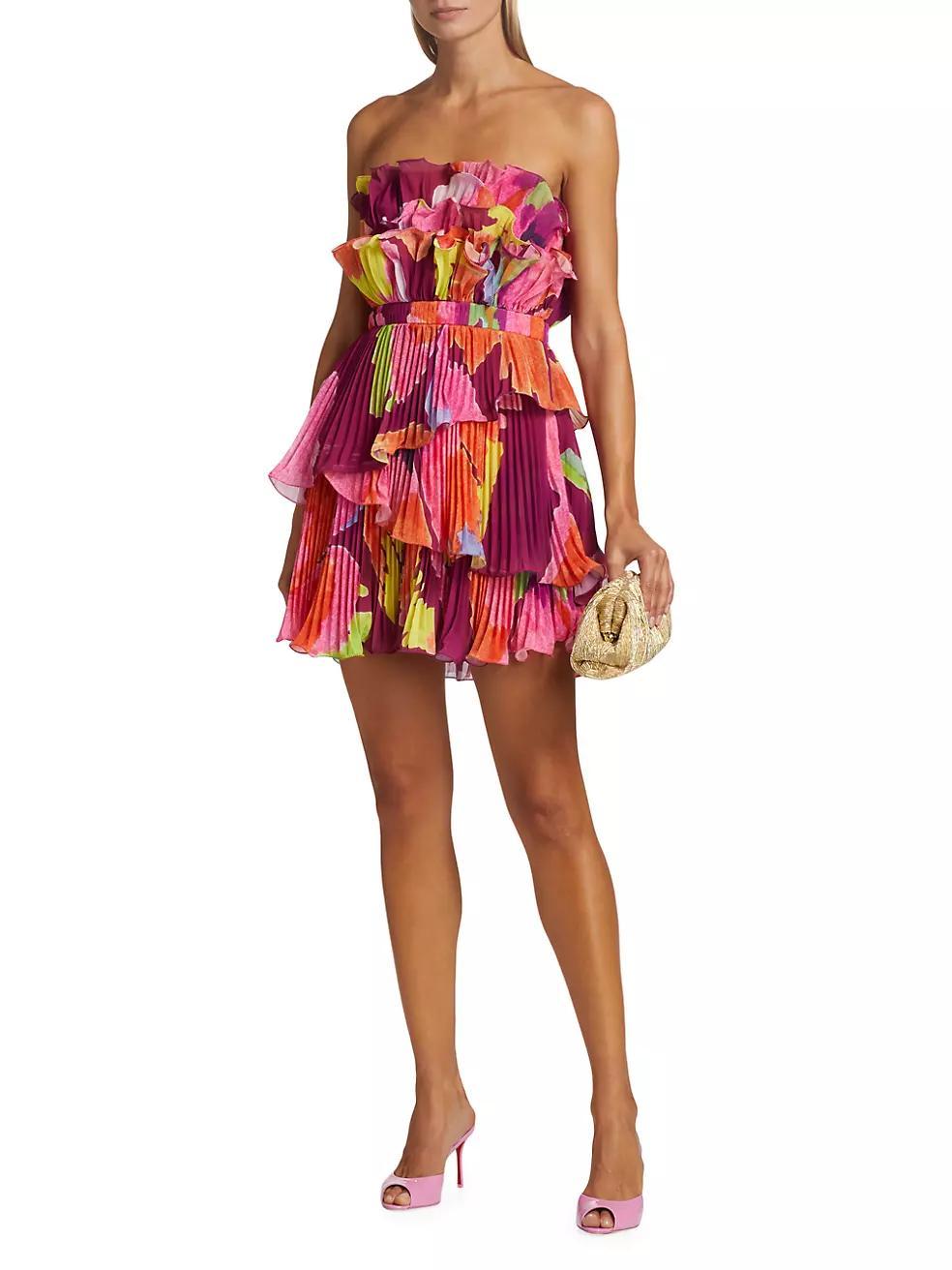 Maddie Floral Tiered Minidress Product Image