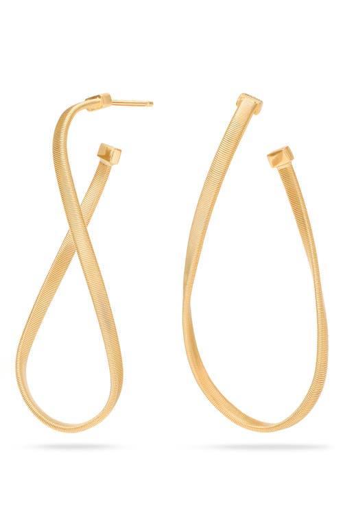 Womens Marrakech 18K Yellow Gold Large Twisted Hoop Earrings Product Image