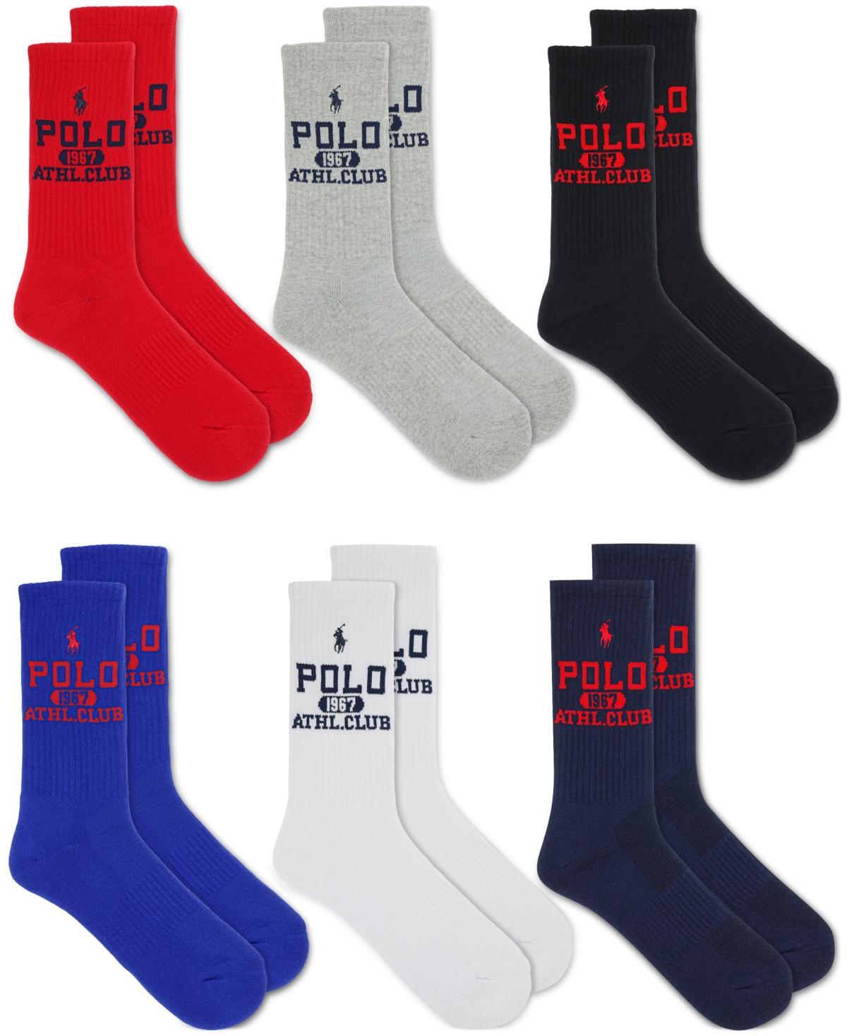 Polo Ralph Lauren Athletic Crew Socks 6-Pack Product Image