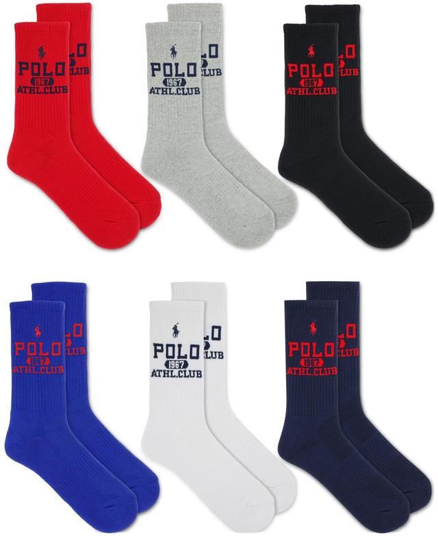 Mens 6-Pack Performance Polo Crew Socks Set Product Image