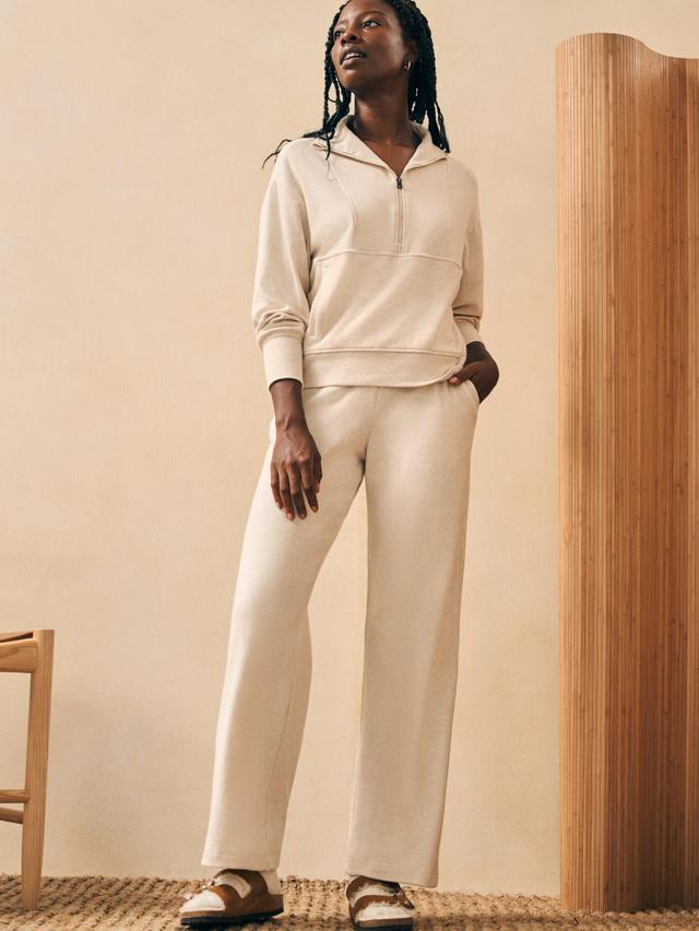 Legend™ Lounge Wide Leg Pant - Off White Female Product Image