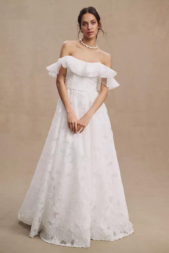 Jenny Yoo Priscilla Off-The-Shoulder Convertible Wedding Gown Product Image