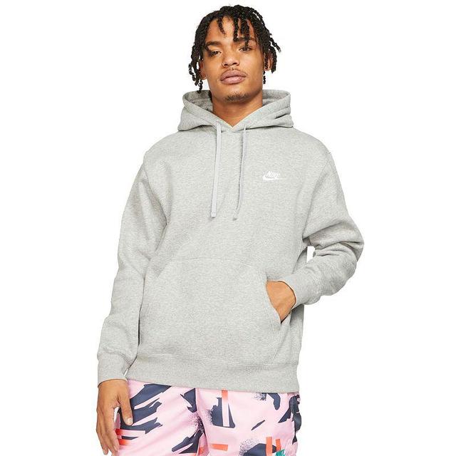 Nike Club Fleece hoodie in gray heather Product Image