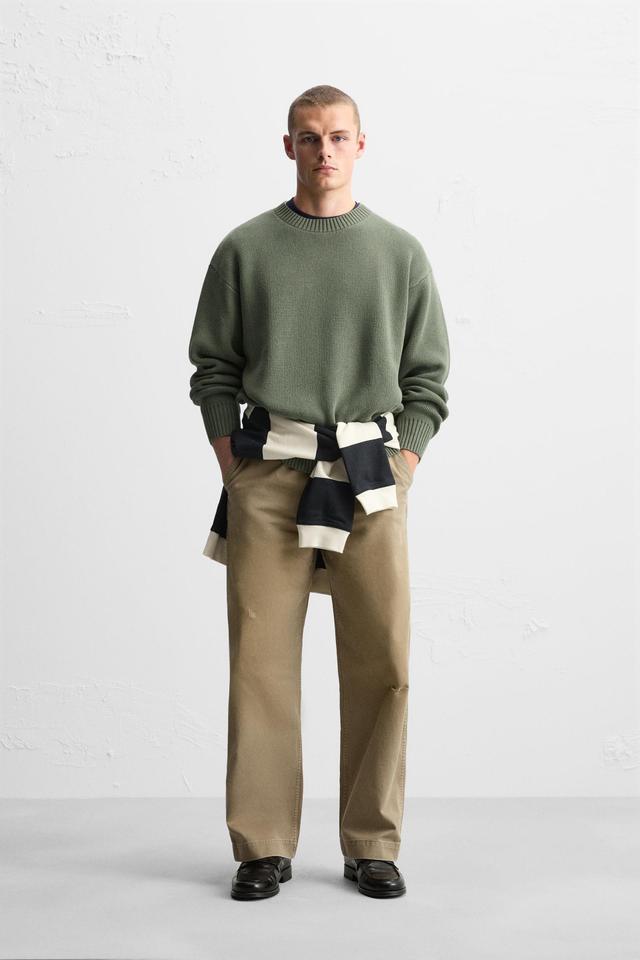 TEXTURED COTTON SWEATER Product Image