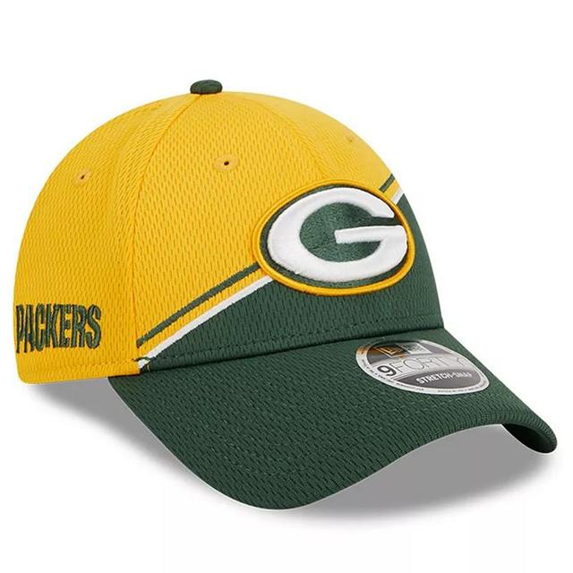 Mens New Era Gold Green Bay Packers 2023 Sideline 9FORTY Adjustable Hat - Gold Product Image