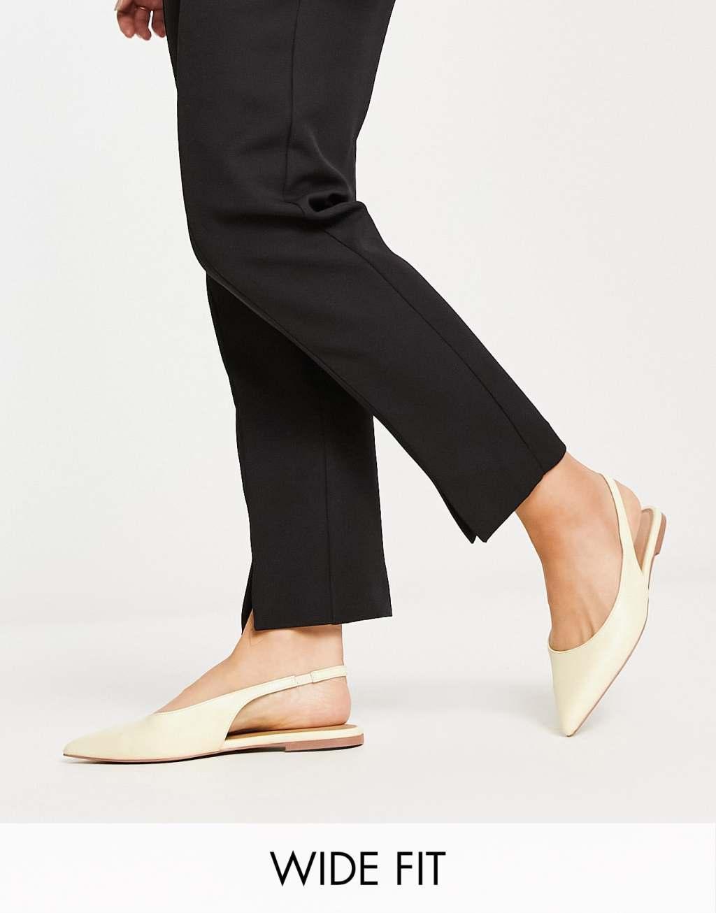 ASOS DESIGN Lala slingback ballet flats Product Image