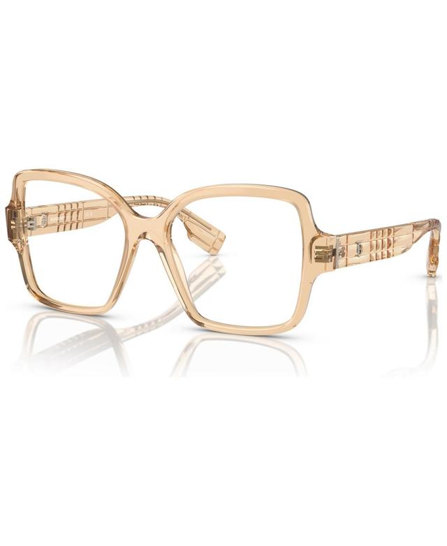 Burberry Womens Square Eyeglasses, BE2374 52 - Beige Product Image