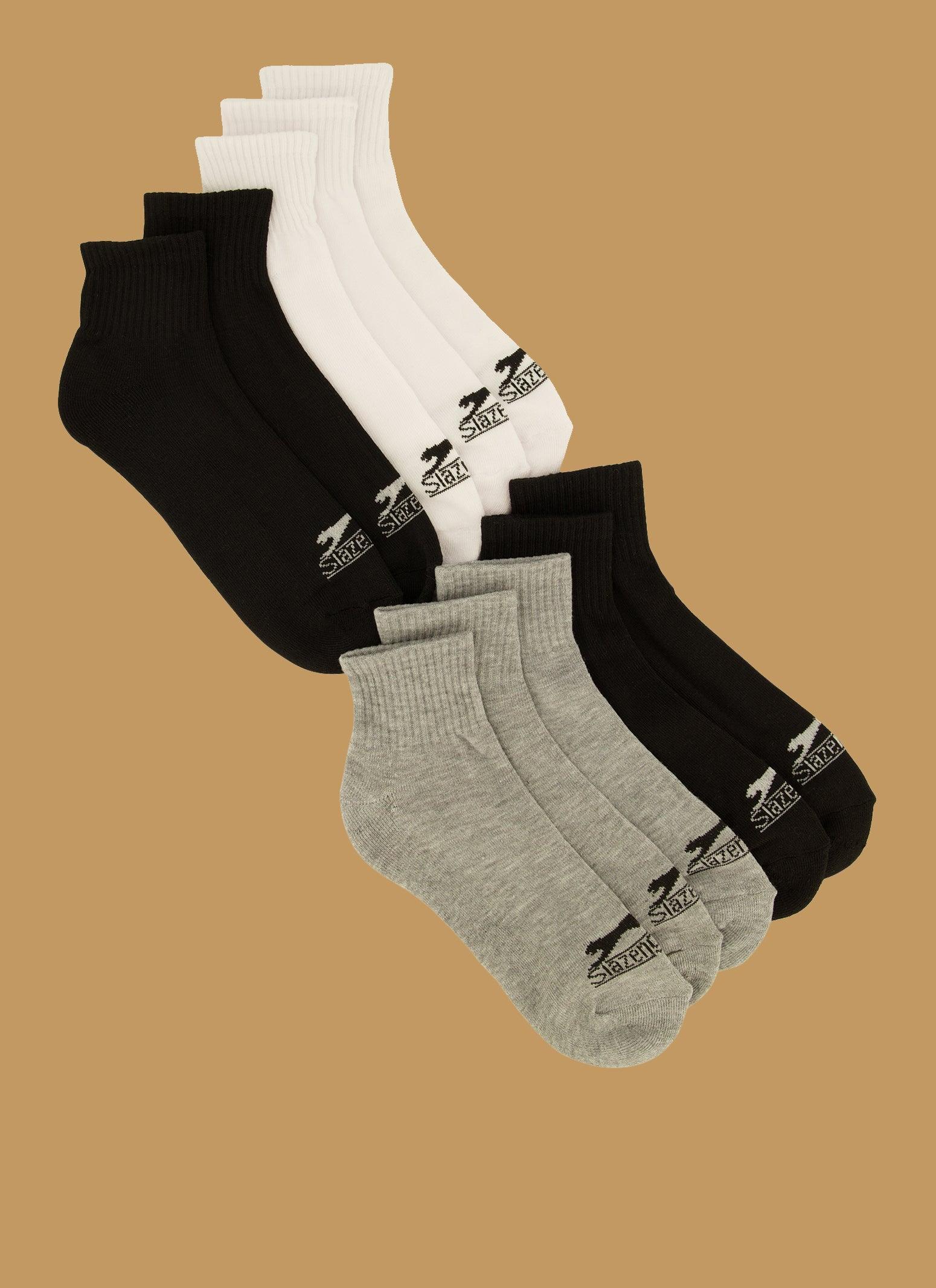 Mens Cushioned Quarter Socks 10 Pack Male Product Image