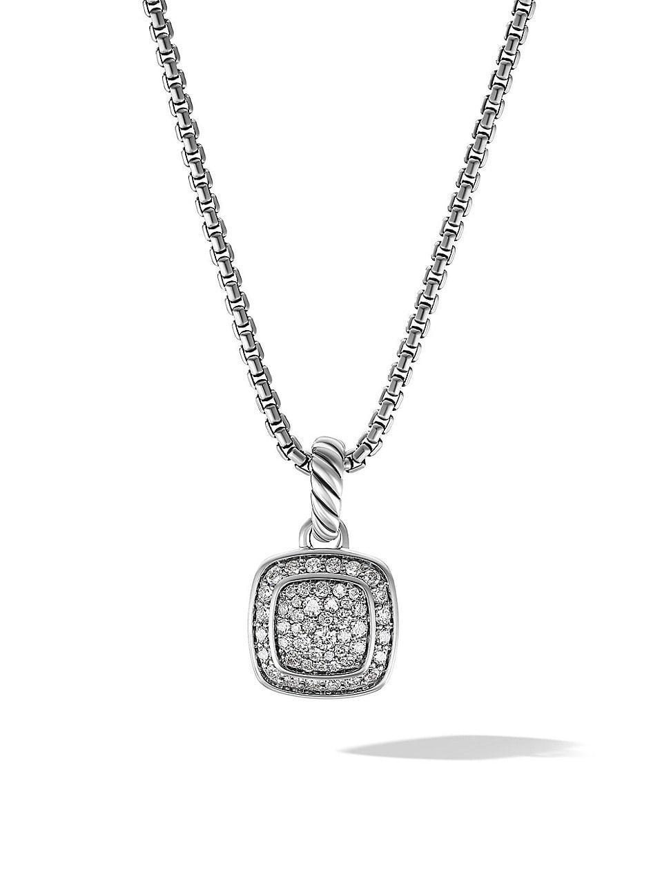 Womens Petite Albion Pendant Necklace with Pav Diamonds Product Image