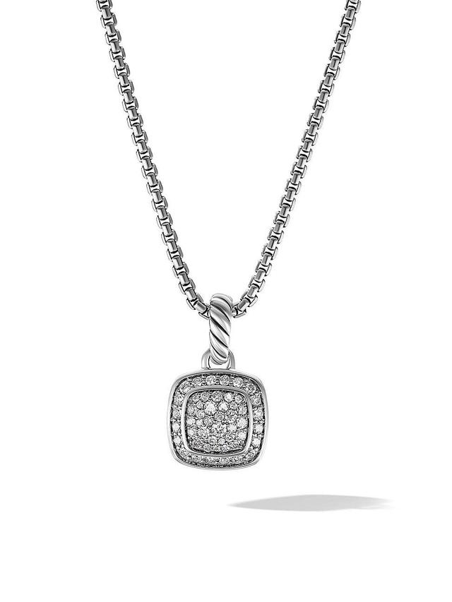 Womens Petite Albion Pendant Necklace with Pav Diamonds Product Image