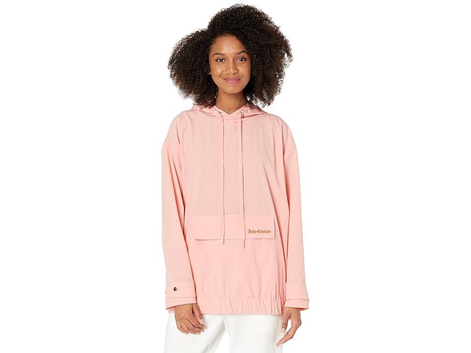 Juicy Couture Oversized Pullover Hoodie (Soft Peach) Women's Sweatshirt Product Image