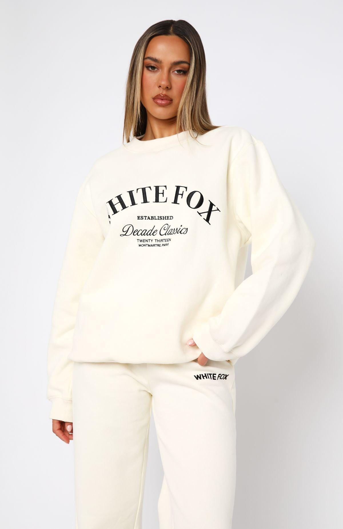 Decade Classics Essential Oversized Sweater Cream Product Image