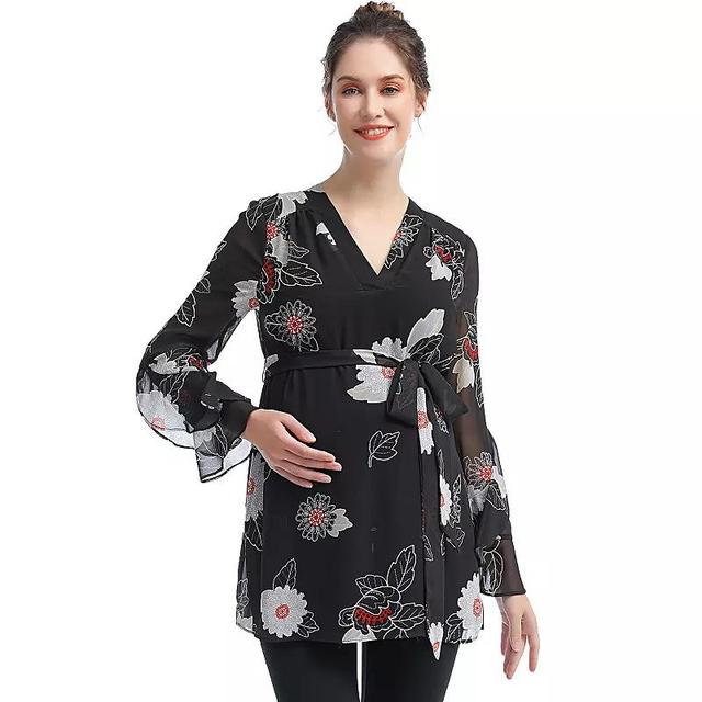 Maternity Pokkori Embroidered Blouse, Womens Product Image